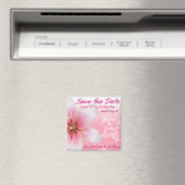 Save the Date Pink Lily Magnet (In Situ (Geschirrspüler))