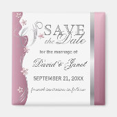 Save The Date | Pink Tourmaline Magnet (Vorne)