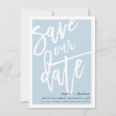 SAVE THE DATE Pinselspitze Einladung (Vorderseite)