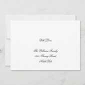 Save the Date Poinsettia Red Gold Party (Rückseite)