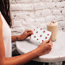 Save the Date Polka Dots Postkartenvorlage