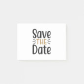 Save the date post-it klebezettel (Vorderseite)