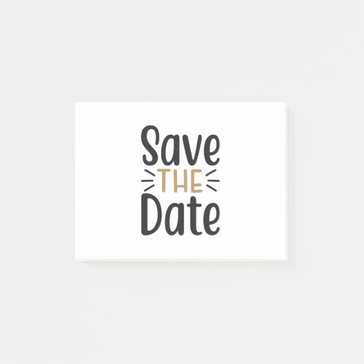 Save the date post-it klebezettel (Vorderseite)