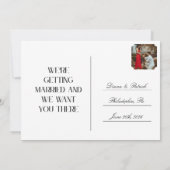 Save The Date Postcard Einladung (Rückseite)