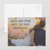 SAVE THE DATE POSTCARD POSTKARTE (Vorne/Hinten)