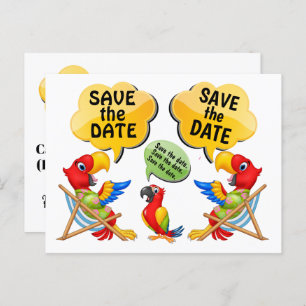 SAVE THE DATE POSTCARD POSTKARTE
