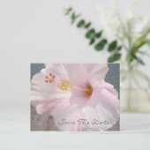 Save the Date Postcard - Tropical Beach Wedding Ankündigungspostkarte (Stehend Vorderseite)