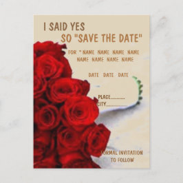 SAVE THE DATE POSTCARDS POSTKARTE