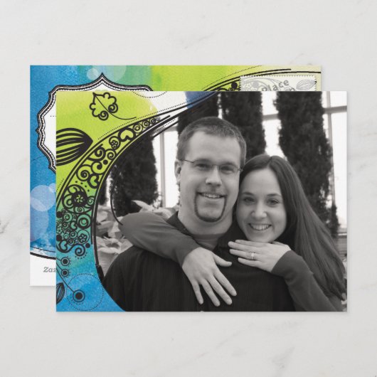 Save the Date Postkarte (Vorne/Hinten)