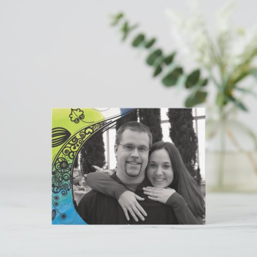 Save the Date Postkarte (Stehend Vorderseite)