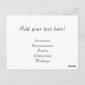 Save The Date Postkarte (Rückseite)