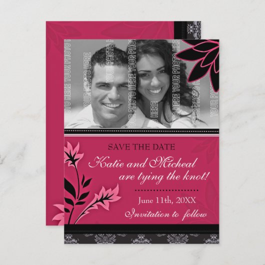 Save the Date Postkarte (Vorne/Hinten)