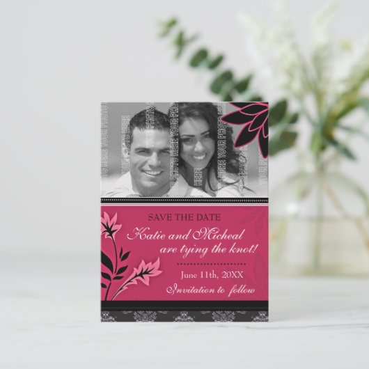 Save the Date Postkarte (Stehend Vorderseite)