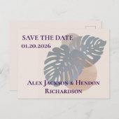 Save the Date Postkarte (Vorne/Hinten)