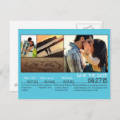 Save the Date Postkarte (Vorne/Hinten)