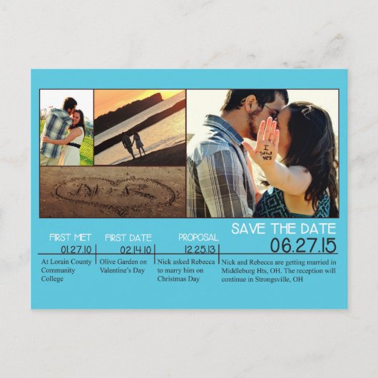 Save the Date Postkarte (Vorderseite)