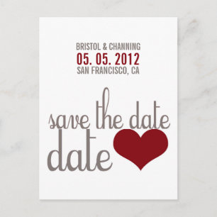SAVE THE DATE Postkarte