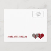 SAVE THE DATE Postkarte (Rückseite)