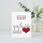 SAVE THE DATE Postkarte (Stehend Vorderseite)