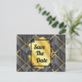 Save The Date Postkarte (Stehend Vorderseite)