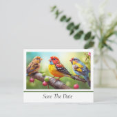 Save The Date Postkarte (Stehend Vorderseite)