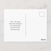 Save The Date Postkarte (Rückseite)