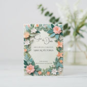 Save the Date Postkarte (Stehend Vorderseite)