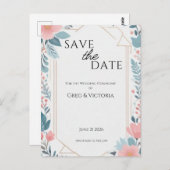 Save the Date Postkarte (Vorne/Hinten)