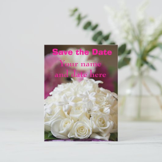 Save the Date Postkarte (Stehend Vorderseite)