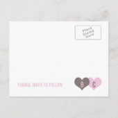 SAVE THE DATE Postkarte (Rückseite)