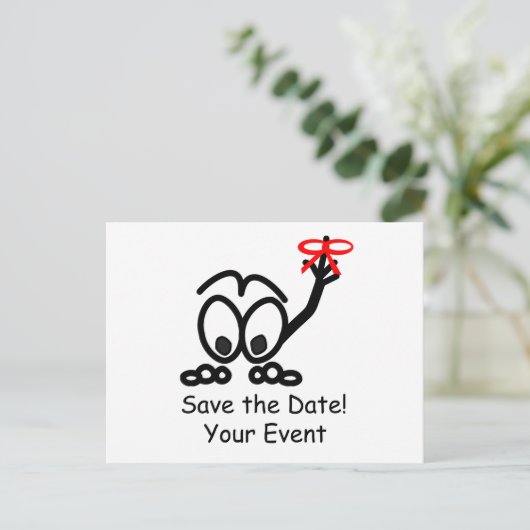 Save the Date Postkarte (Stehend Vorderseite)