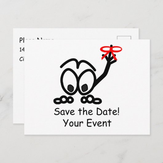 Save the Date Postkarte (Vorne/Hinten)