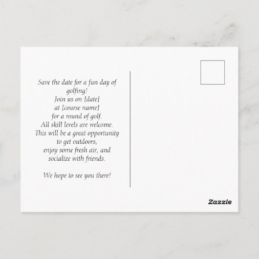 Save the Date Postkarte (Rückseite)