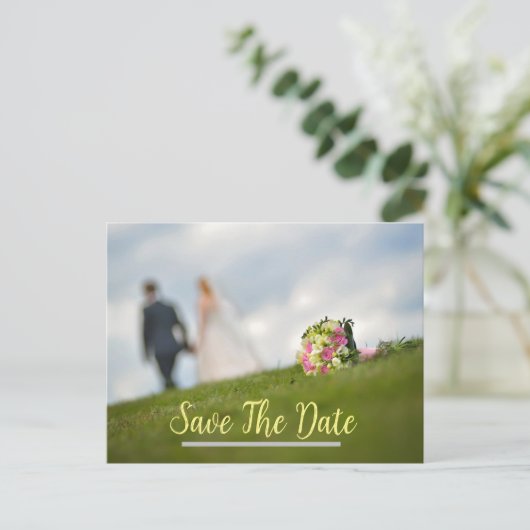 Save the Date Postkarte (Stehend Vorderseite)
