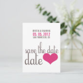 SAVE THE DATE Postkarte (Stehend Vorderseite)