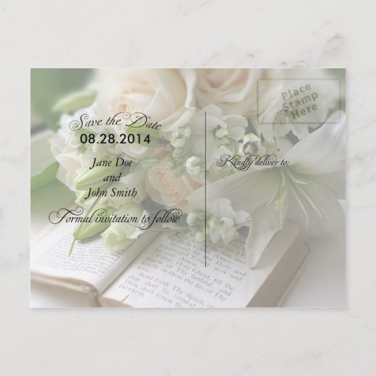 Save the Date Postkarte (Rückseite)