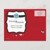 Save the Date Postkarte (Rückseite)