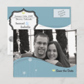 Save the Date Postkarte (Vorne/Hinten)