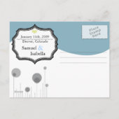 Save the Date Postkarte (Rückseite)