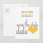 SAVE THE DATE Postkarte (Vorne/Hinten)