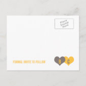 SAVE THE DATE Postkarte (Rückseite)