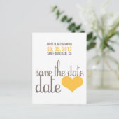 SAVE THE DATE Postkarte (Stehend Vorderseite)