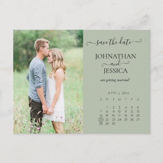 Save the Date Postkarte (Vorderseite)