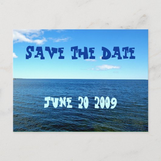 SAVE THE DATE Postkarte (Vorderseite)