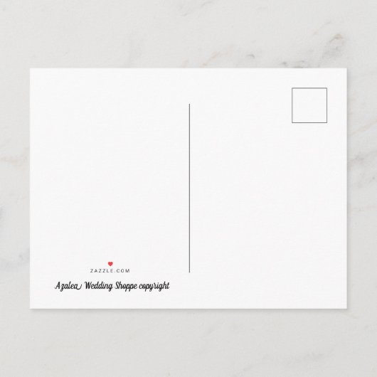 Save the Date Postkarte (Rückseite)