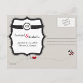 Save the Date Postkarte (Rückseite)