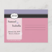 Save the Date Postkarte (Rückseite)