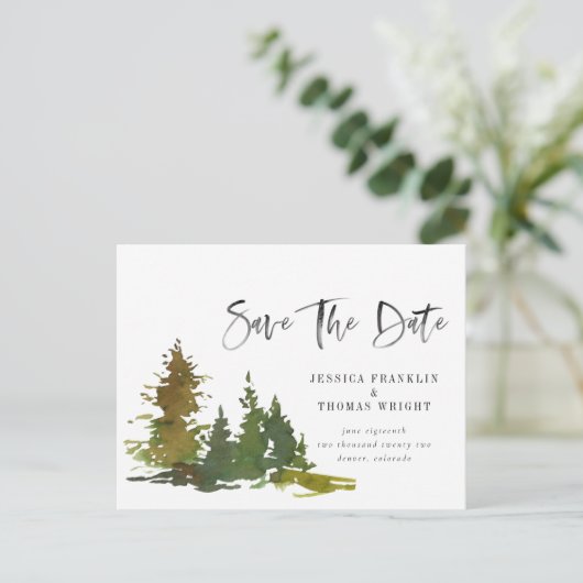 Save the Date Postkarte (Stehend Vorderseite)