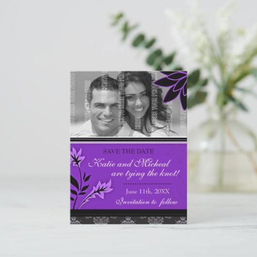 Save the Date Postkarte (Stehend Vorderseite)