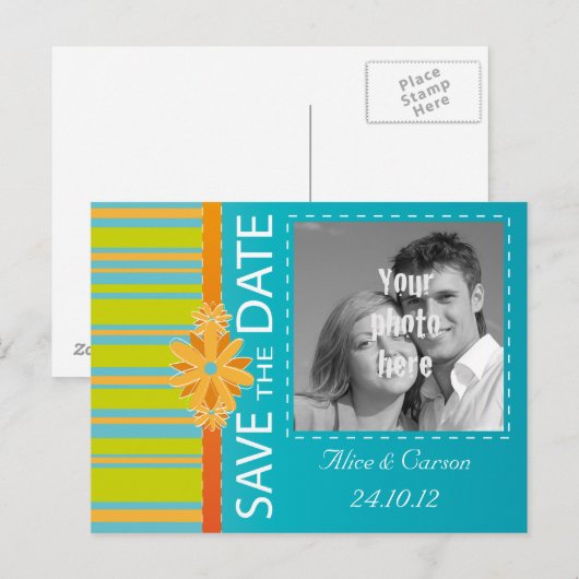 Save the Date Postkarte (Vorne/Hinten)